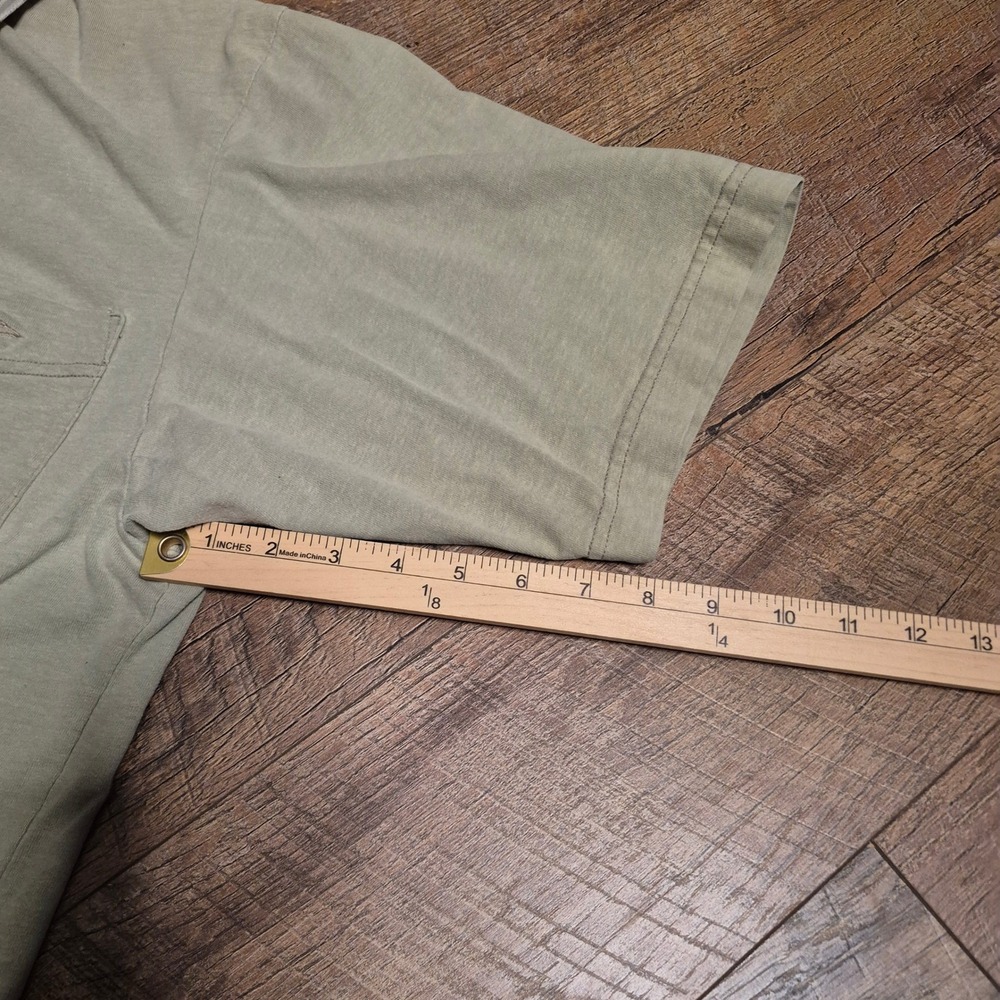 Vintage Billabong Polo Shirt Full Zip Mens XL Sage Green Retro Surf Skate Sport - Picture 8 of 10